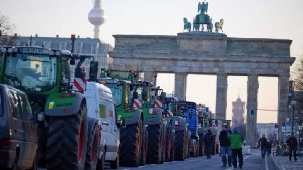 Agricultores europeus protestam contra as políticas ambientais da UE